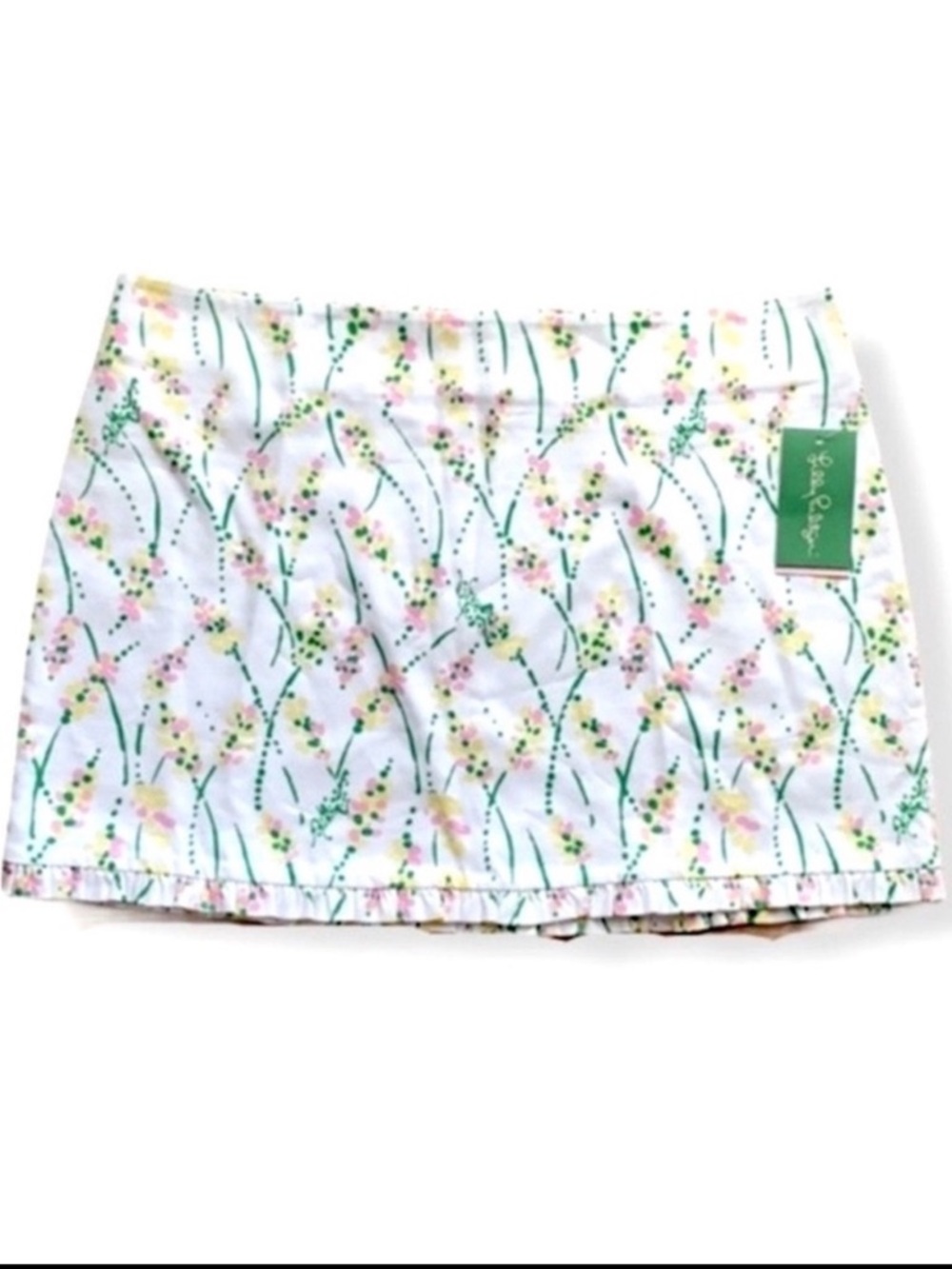 Lilly Pulitzer Callie Skirt Grass Happy Resort White
